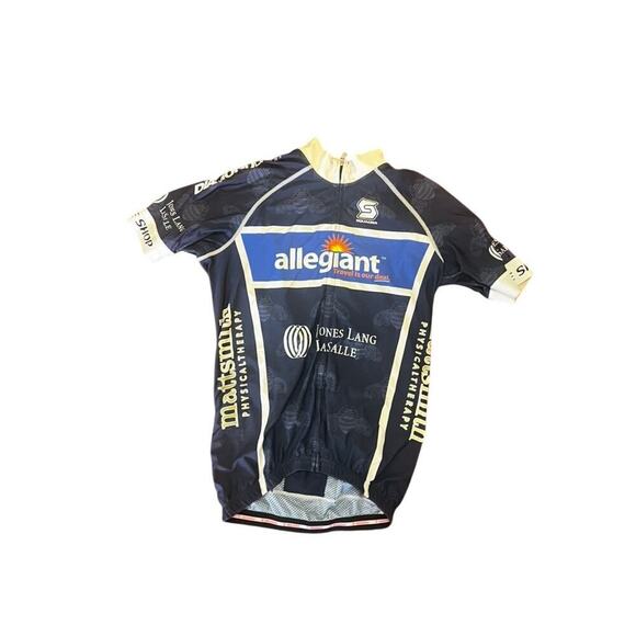 Men's Squadra cycling jersey size medium dark blue - Picture 1 of 6